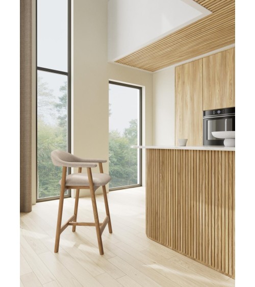 Nordischer Barhocker Addi 91 mit Armlehnen – ACT DISTRIBUZIONE