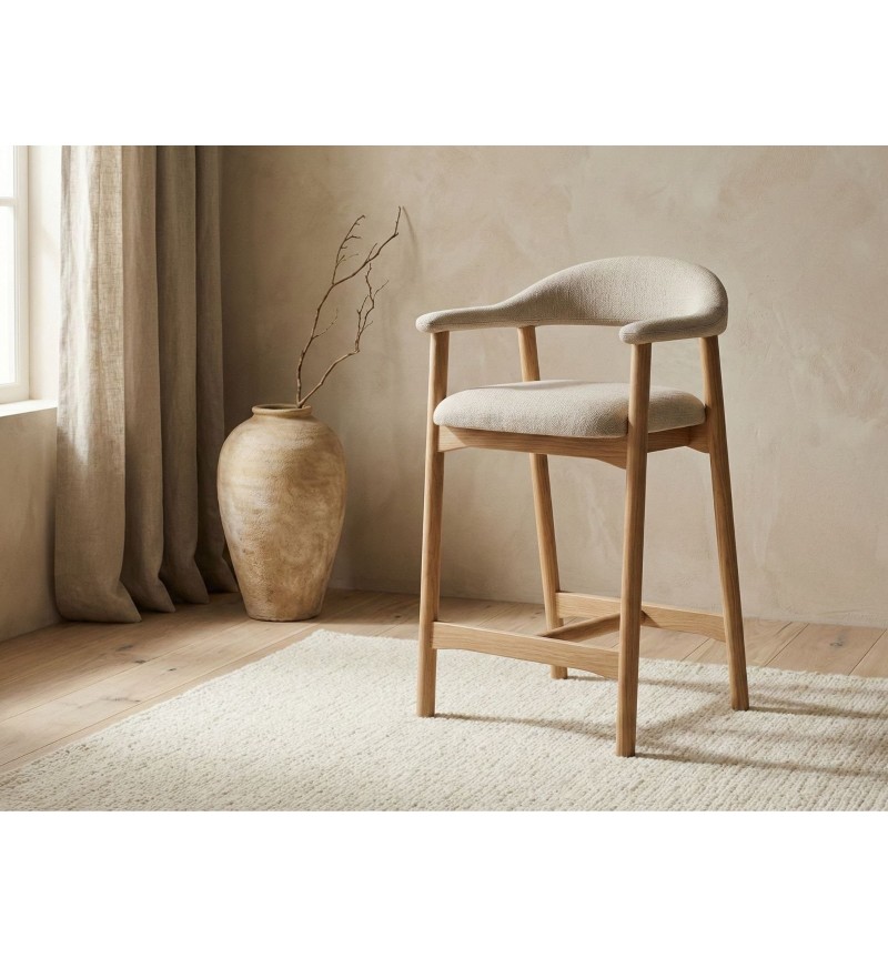 Nordischer Barhocker Addi 91 mit Armlehnen – ACT DISTRIBUZIONE