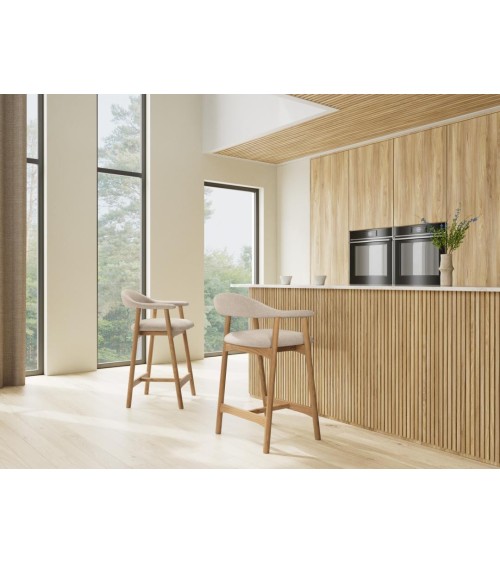 Nordischer Barhocker Addi 91 mit Armlehnen – ACT DISTRIBUZIONE
