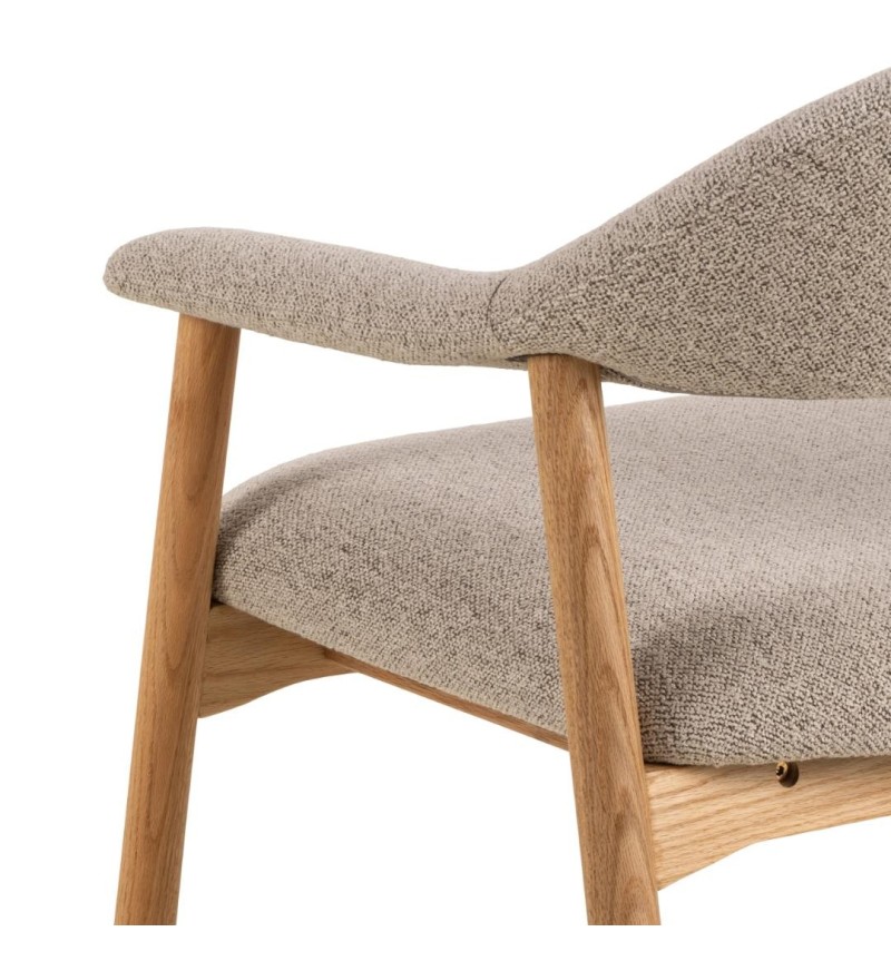 Addi Lounge-Sessel in beige Bouclé – ACT DISTRIBUZIONE
