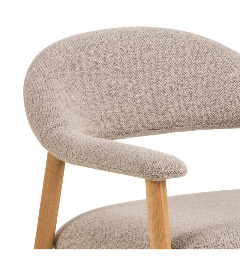 Addi Lounge-Sessel in beige Bouclé – ACT DISTRIBUZIONE