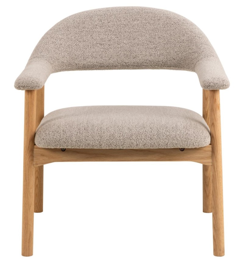 Silla lounge Addi en bouclé beige – ACT DISTRIBUZIONE