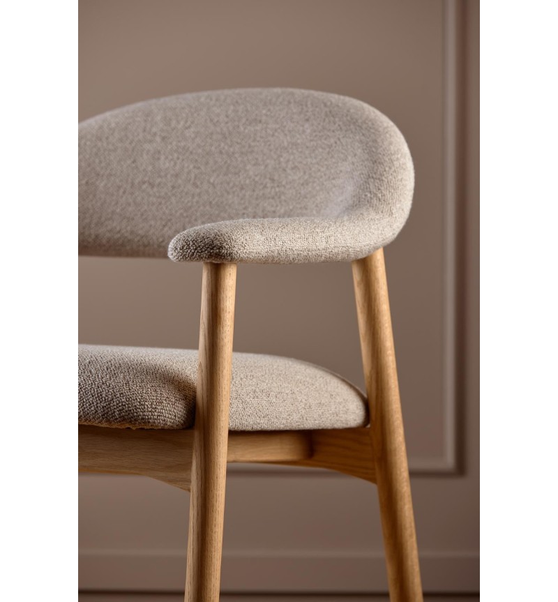 Addi Lounge-Sessel in beige Bouclé – ACT DISTRIBUZIONE