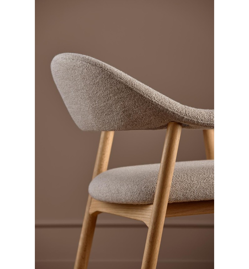 Addi Lounge-Sessel in beige Bouclé – ACT DISTRIBUZIONE
