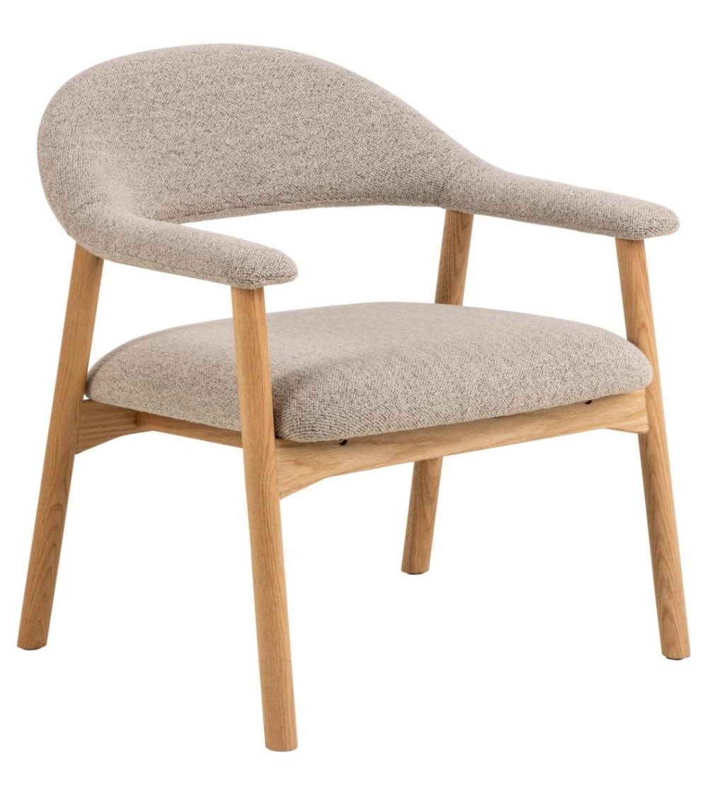 Addi beige bouclé lounge chair – ACT DISTRIBUZIONE