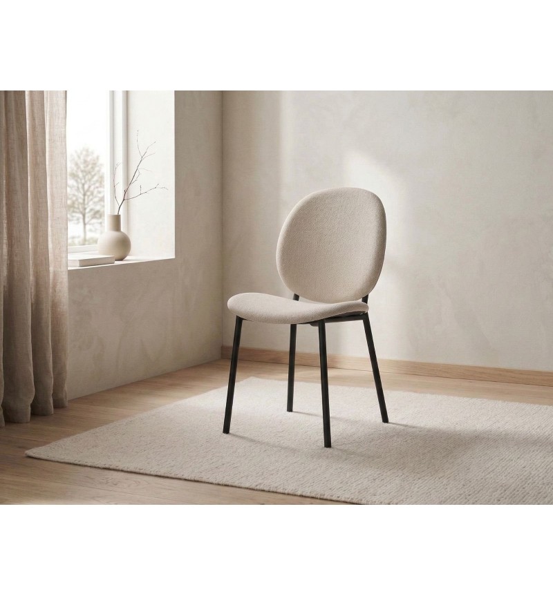 Sedia Cliff beige moderna – ACT DISTRIBUZIONE