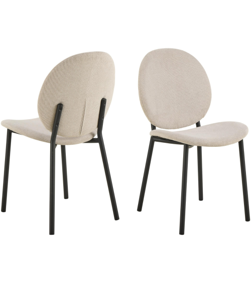 Sedia Cliff beige moderna – ACT DISTRIBUZIONE