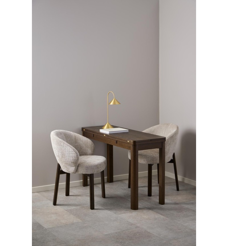Sedia Darlene beige con gambe legno – ACT DISTRIBUZIONE