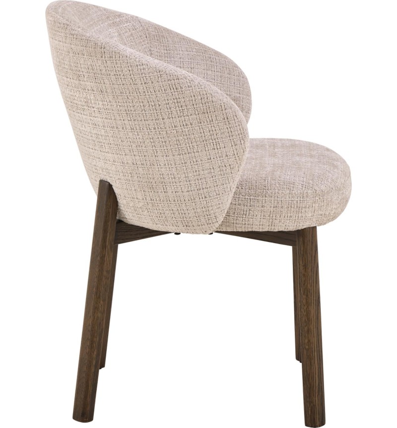 Darlene beige chair with wooden legs – ACT DISTRIBUZIONE