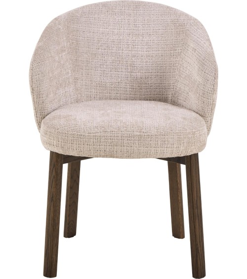 Chaise Darlene beige pieds bois – ACT DISTRIBUZIONE