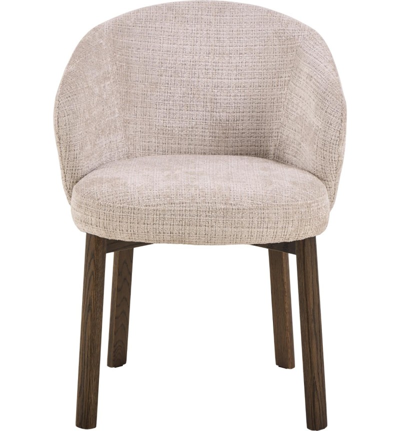 Silla Darlene beige patas madera – ACT DISTRIBUZIONE