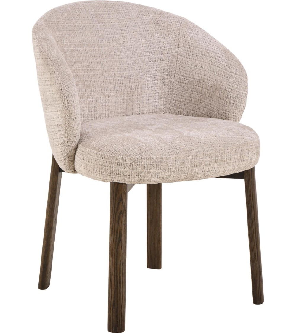 Silla Darlene beige patas madera – ACT DISTRIBUZIONE