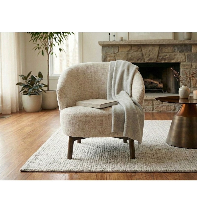 Darlene beige lounge armchair – ACT DISTRIBUZIONE