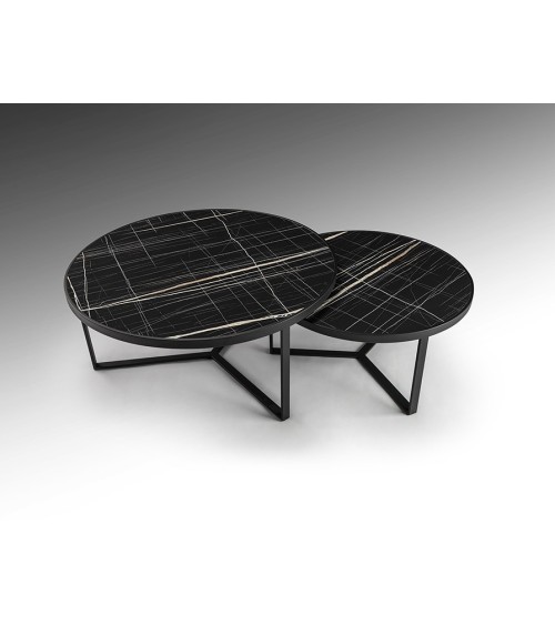 Set 2 mesas Naira SCHULLER VALENCIA mármol negro