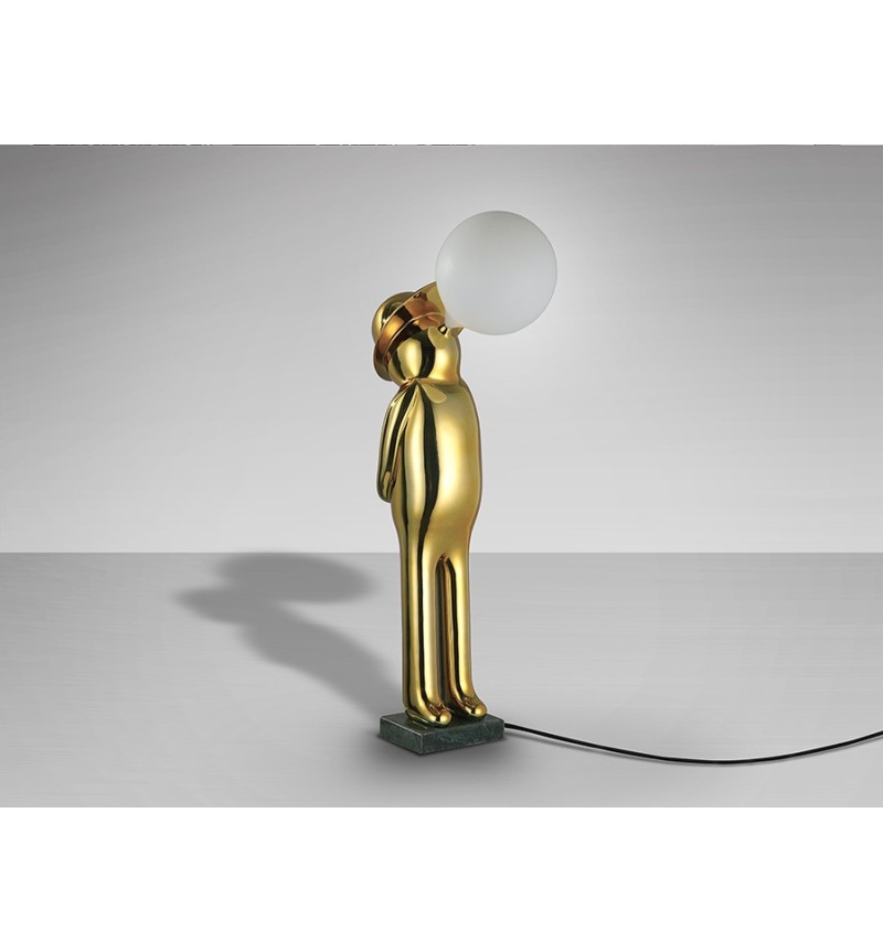Figura luminosa Mr Bubble SCHULLER VALENCIA oro