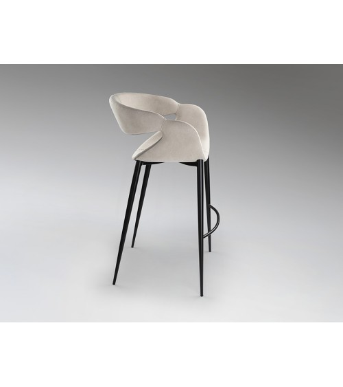 Taburete Giro II SCHULLER VALENCIA piedra y negro