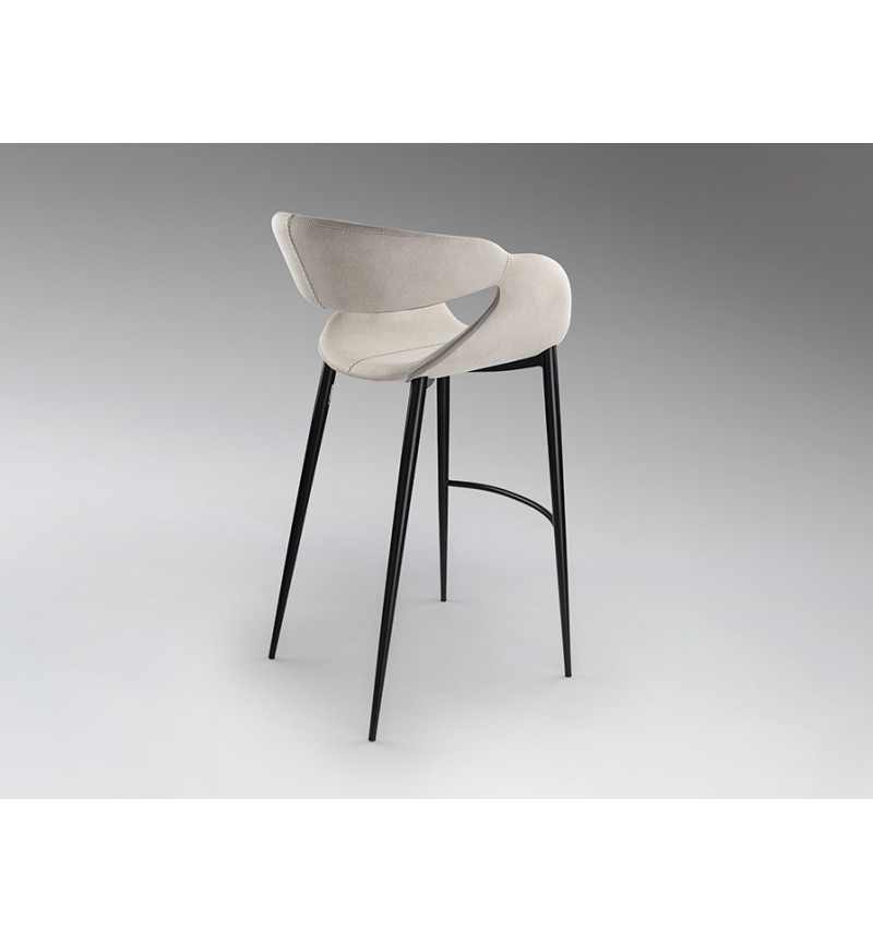 Taburete Giro II SCHULLER VALENCIA piedra y negro