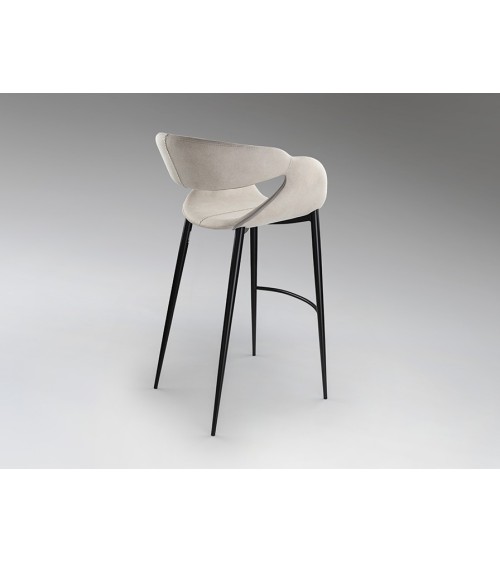 Hocker Giro II SCHULLER VALENCIA Stein und Schwarz