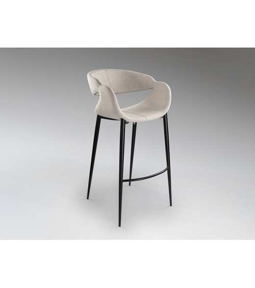 Sgabello Giro II SCHULLER VALENCIA pietra e nero