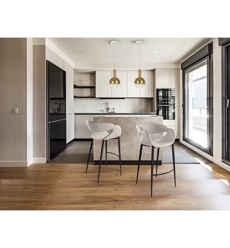 Giro II SCHULLER VALENCIA stone and black stool