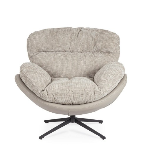 Armchair ADINDA BIZZOTTO grey taupe | BHOME