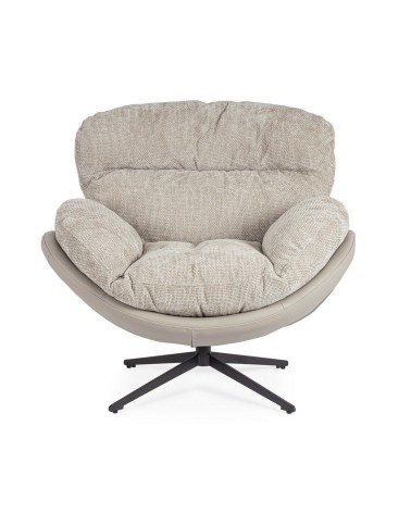 Armchair ADINDA BIZZOTTO grey taupe | BHOME