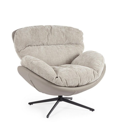 Armchair ADINDA BIZZOTTO grey taupe | BHOME