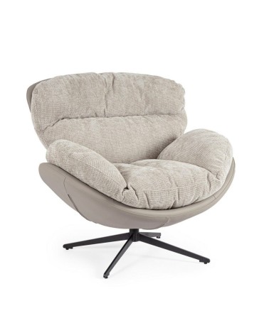 Armchair ADINDA BIZZOTTO grey taupe | BHOME
