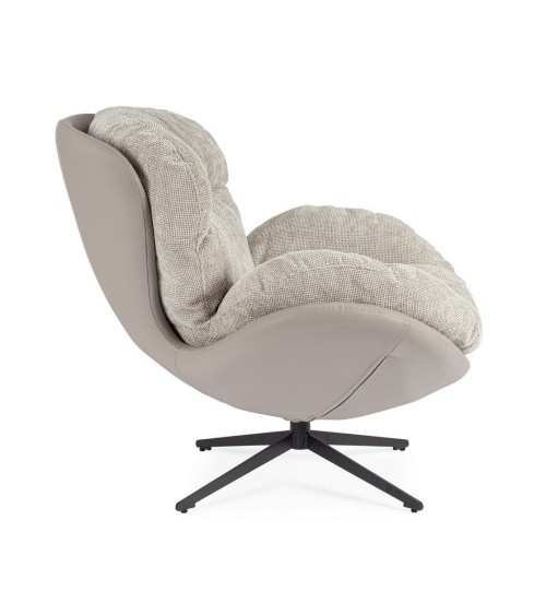 Armchair ADINDA BIZZOTTO grey taupe | BHOME