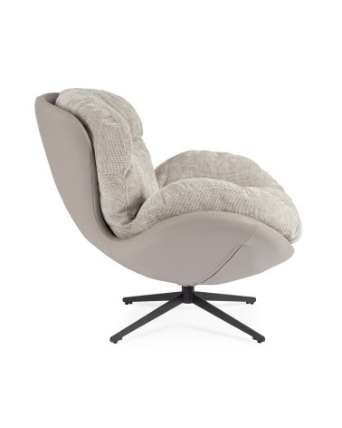 Armchair ADINDA BIZZOTTO grey taupe | BHOME
