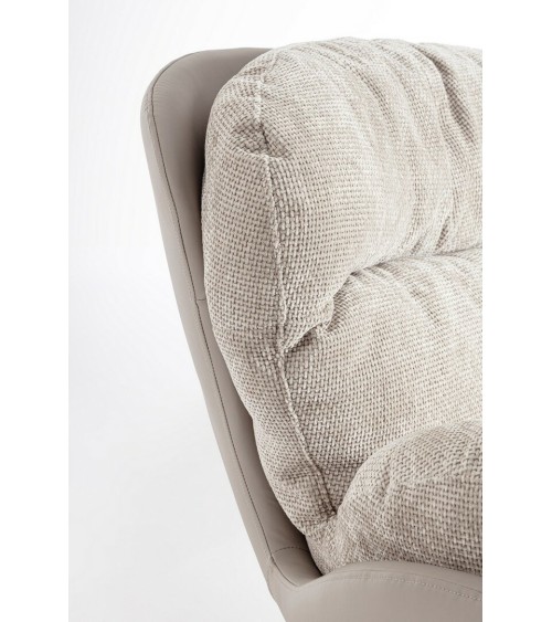 Armchair ADINDA BIZZOTTO grey taupe | BHOME