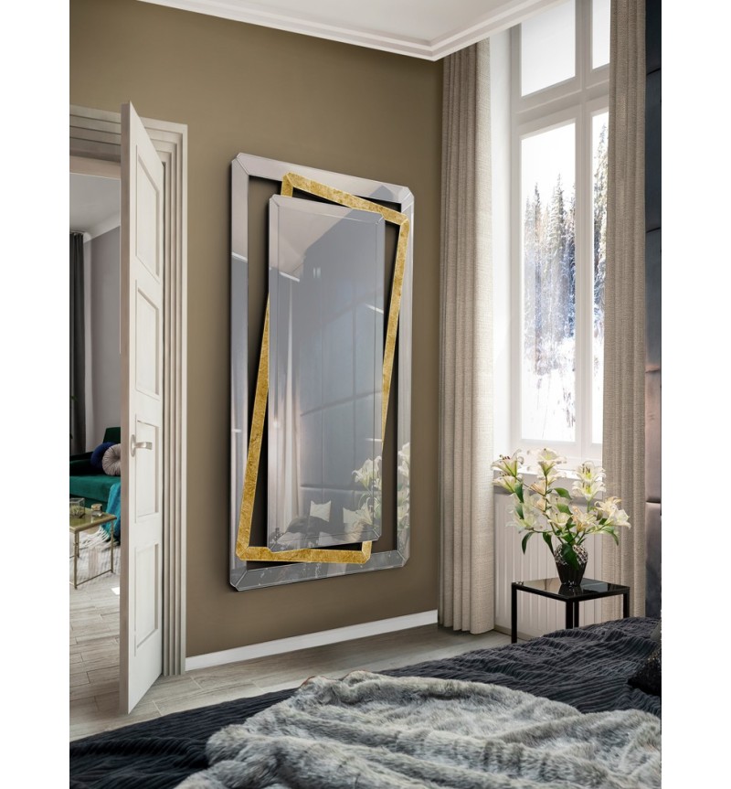Nora SCHULLER VALENCIA mirror with gold finish