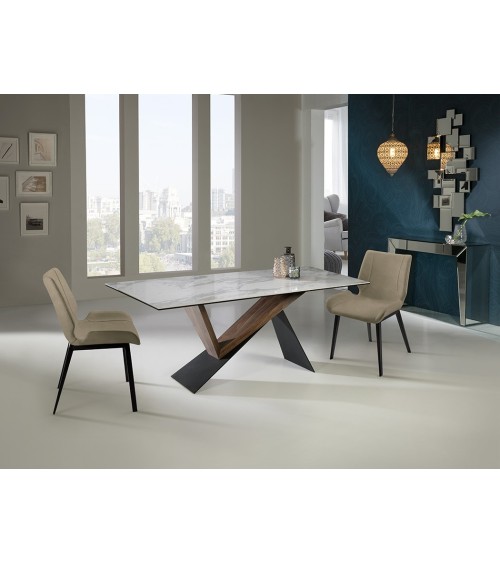 Table Noa 180 SCHULLER VALENCIA marbre blanc