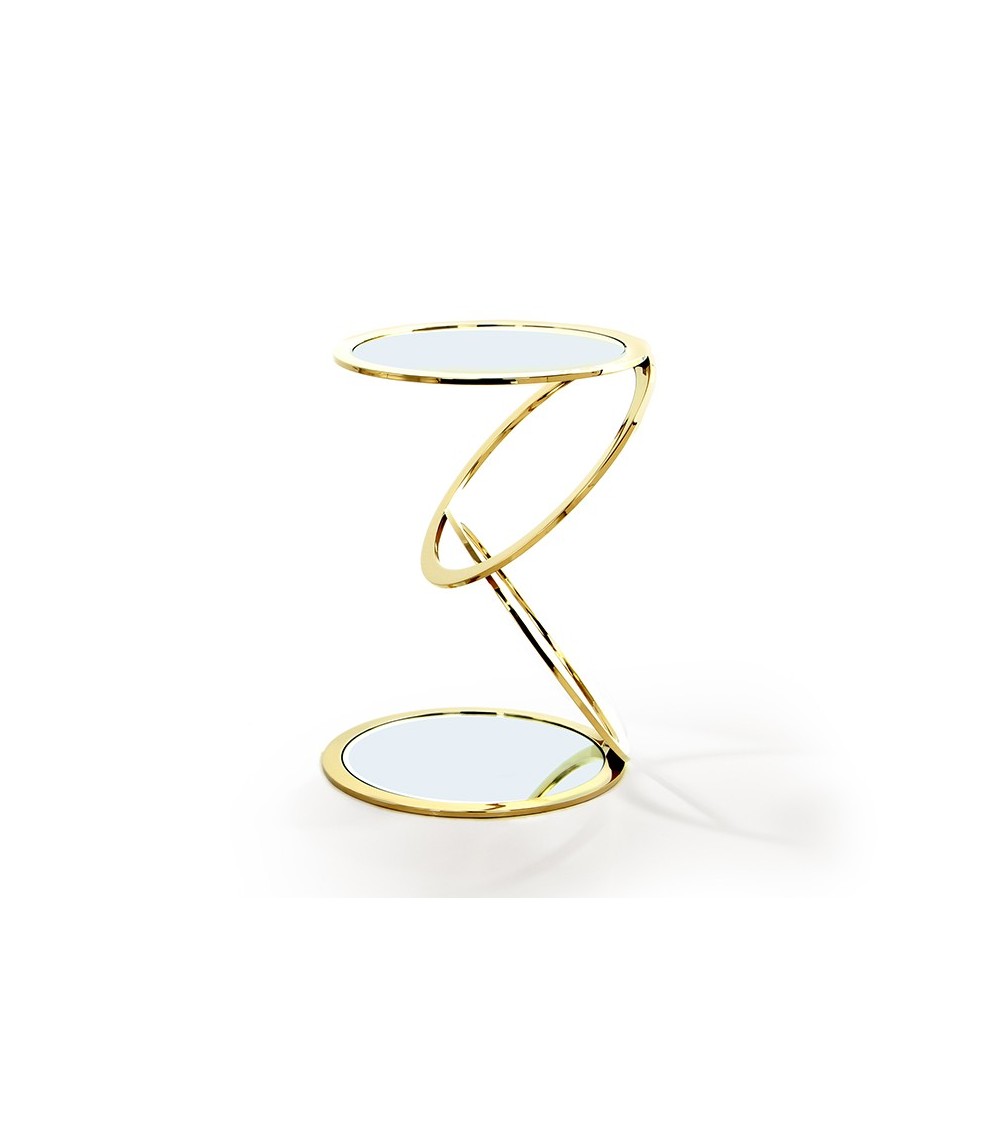 Aros SCHULLER VALENCIA gold and mirror side table