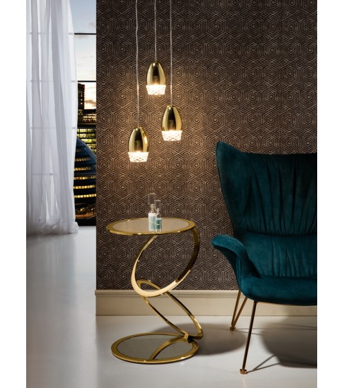 Aros SCHULLER VALENCIA gold and mirror side table