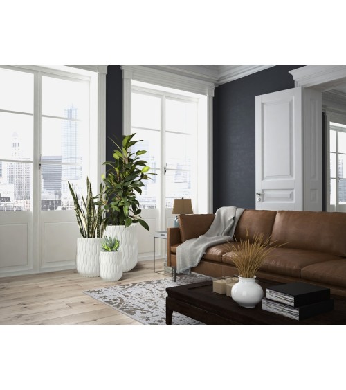 Jazmín SCHULLER VALENCIA set of 3 white planters