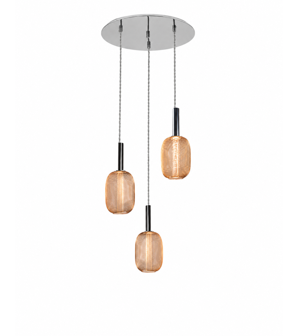 Micron SCHULLER VALENCIA chrome and gold lamp