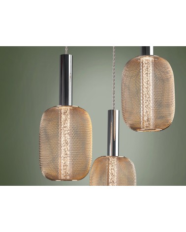 Micron SCHULLER VALENCIA chrome and gold lamp