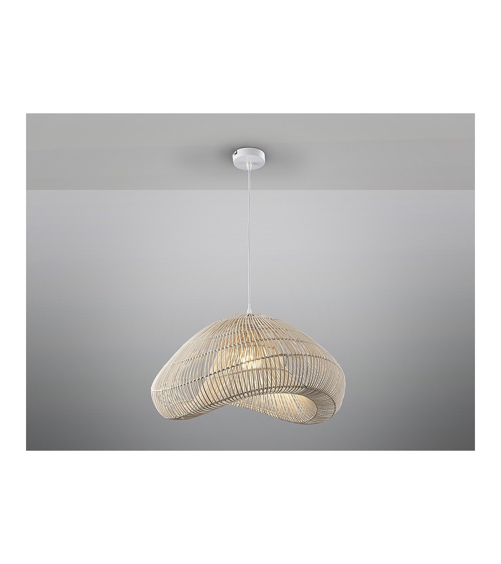 Suspension Sabah SCHULLER VALENCIA rattan blanc
