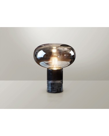 Tischleuchte Fungi SCHULLER VALENCIA schwarzer Marmor