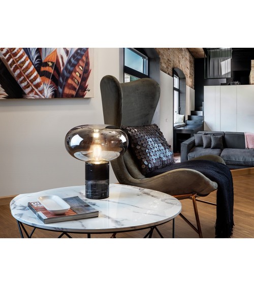 Fungi SCHULLER VALENCIA black marble table lamp