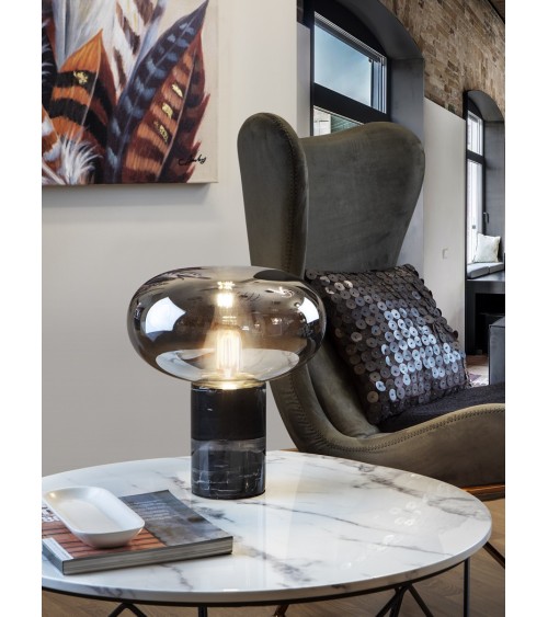 Fungi SCHULLER VALENCIA black marble table lamp