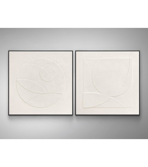 Tableau Albos SCHULLER VALENCIA bas-relief noir