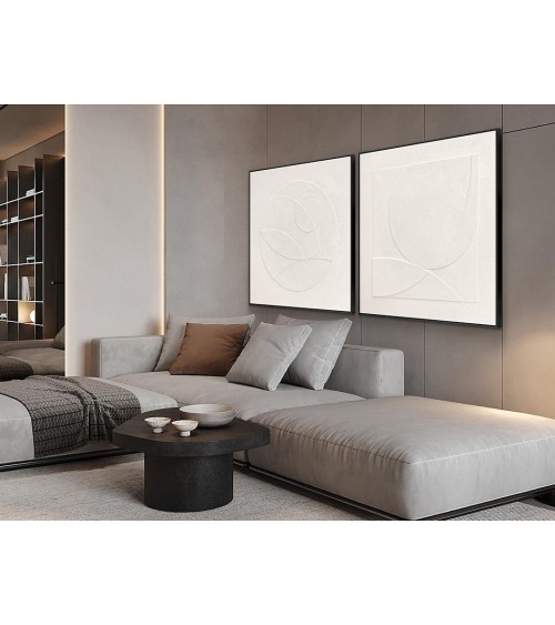 Quadro Albos SCHULLER VALENCIA bassorilievo nero