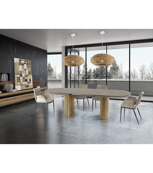 Tisch Irati SCHULLER VALENCIA ausziehbar Steinoptik