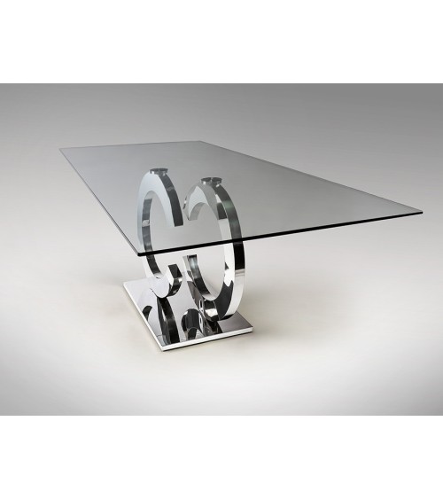 Tisch Casandra SCHULLER VALENCIA Stahl Glas