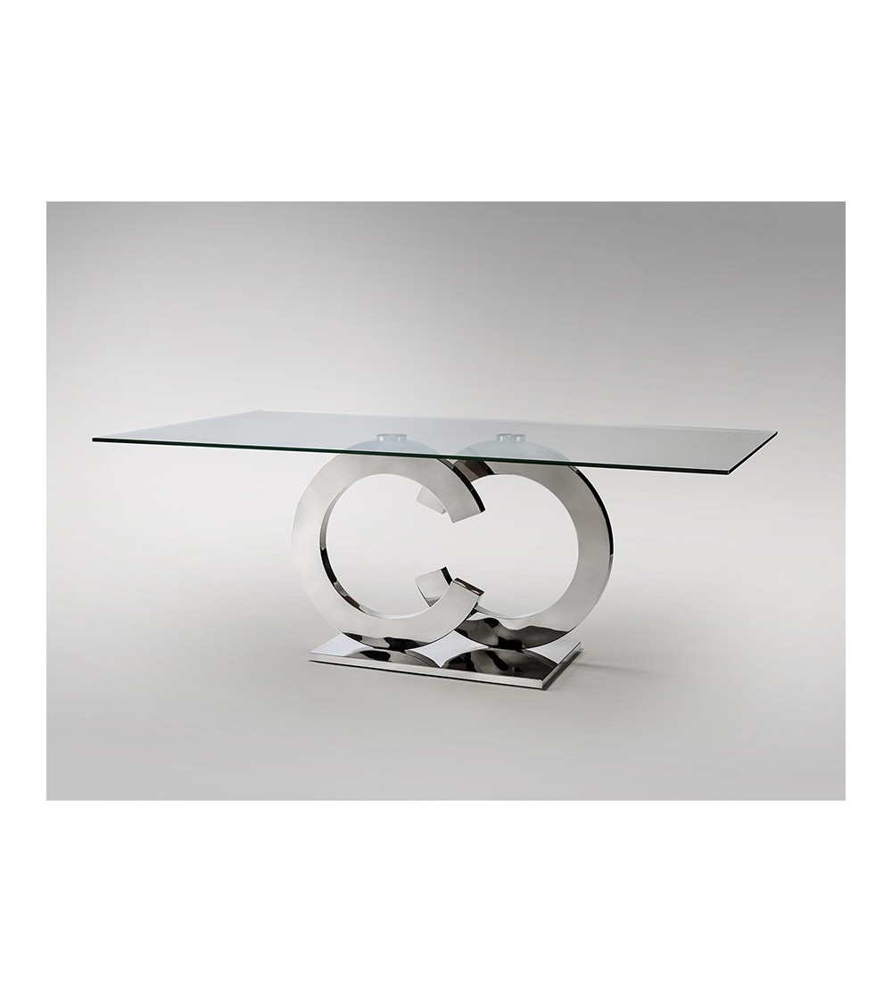 Tisch Casandra SCHULLER VALENCIA Stahl Glas