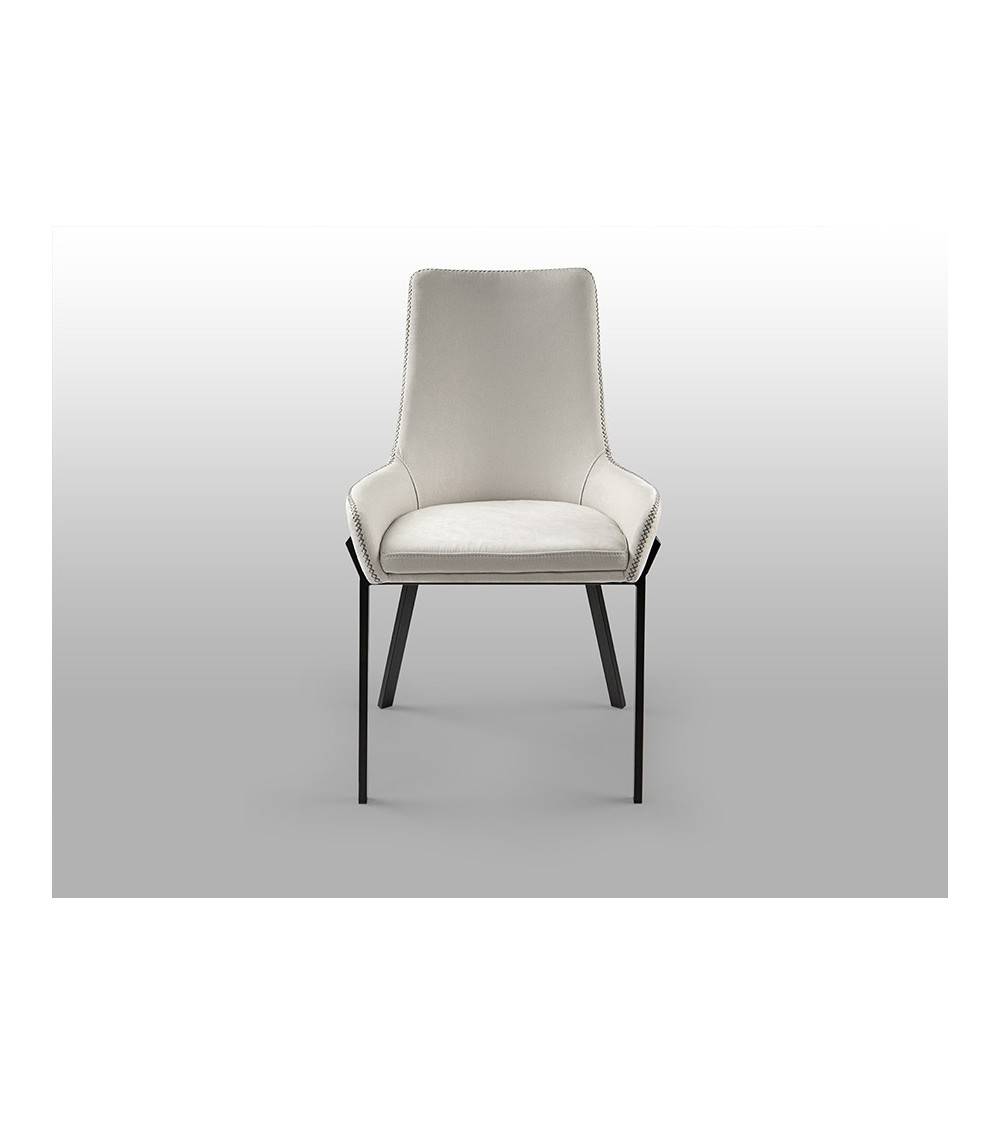 Chaise Diane SCHULLER VALENCIA blanc noir
