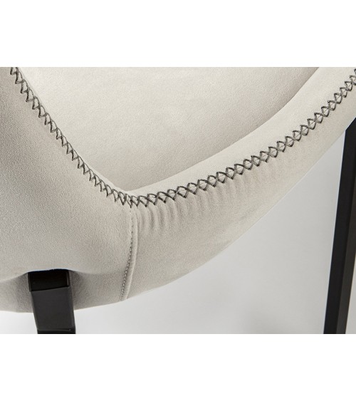 Chaise Diane SCHULLER VALENCIA blanc noir