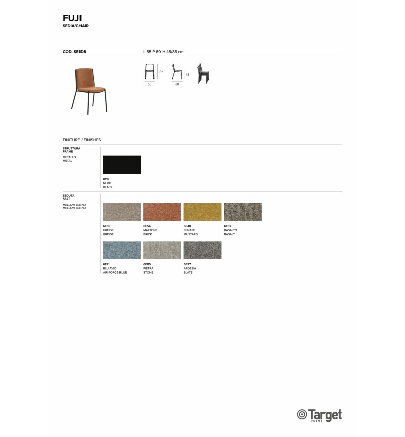Sedia Fuji – Target Point | Bhome by Arredi Barbàra